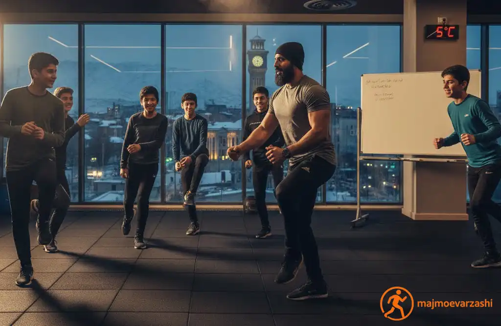 اهمیت گرم کردن در هوای سرد تبریز و حرکات ممنوعهف مجموعه ورزشی