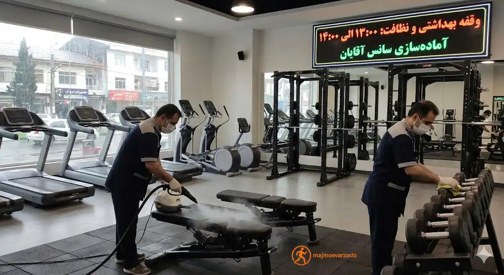ویژگی‌های یک باشگاه بدنسازی دو منظوره (مختلط) استاندارد، مجموعه ورزشی