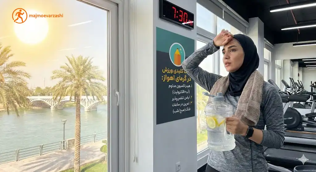 نکات کلیدی برای ورزش در هوای گرم اهواز، مجموعه ورزشی