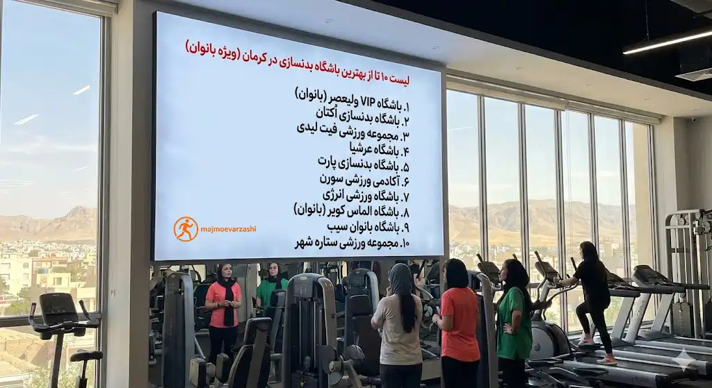 لیست ۱۰ تا از بهترین باشگاه بدنسازی در کرمان (ویژه بانوان)، مجموعه ورزشی