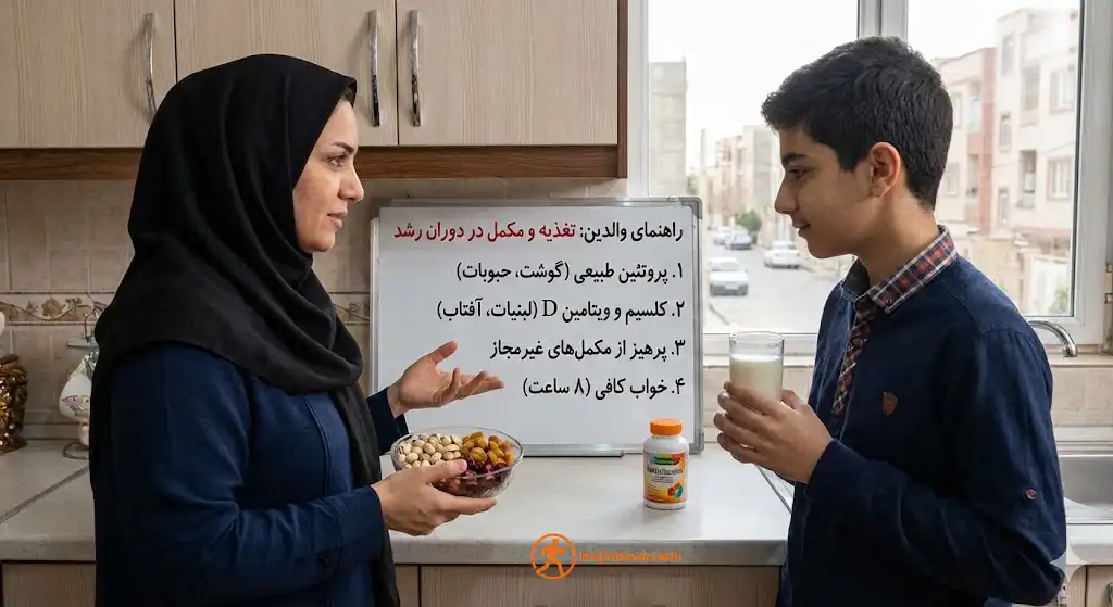 راهنمای والدین: تغذیه و مکمل در دوران رشد، مجموعه ورزشی