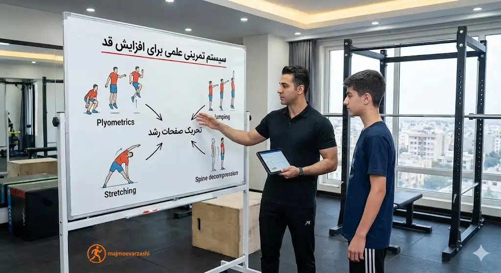 سیستم تمرینی علمی برای افزایش قد، مجموعه ورزشی