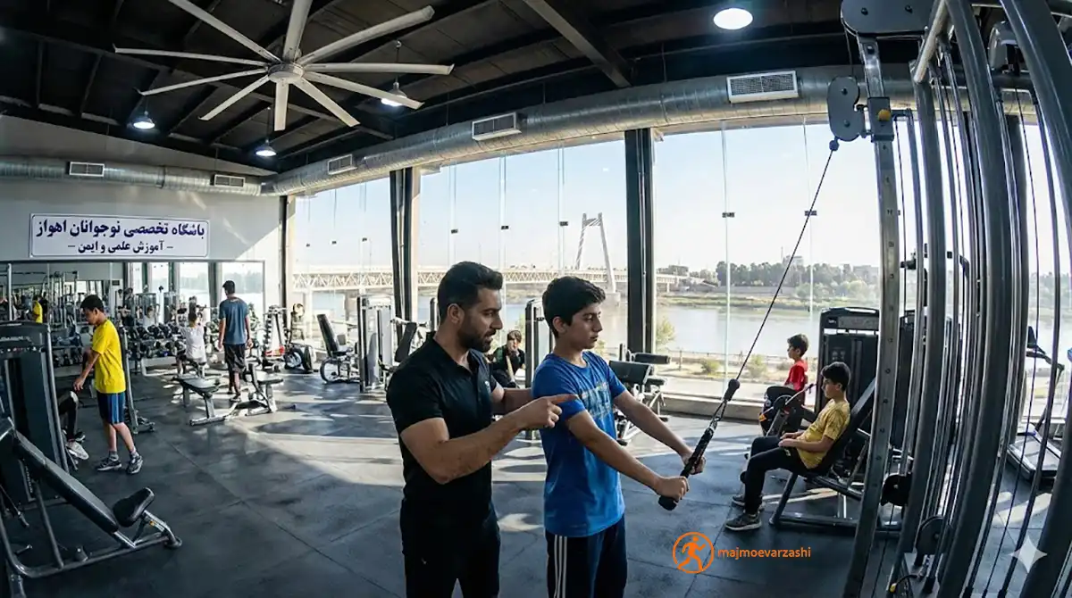 بهترین باشگاه بدنسازی در اهواز (مخصوص نوجوانان)؛ ۱۰ مرکز استعدادیابی و رشد، مجموعه ورزشی