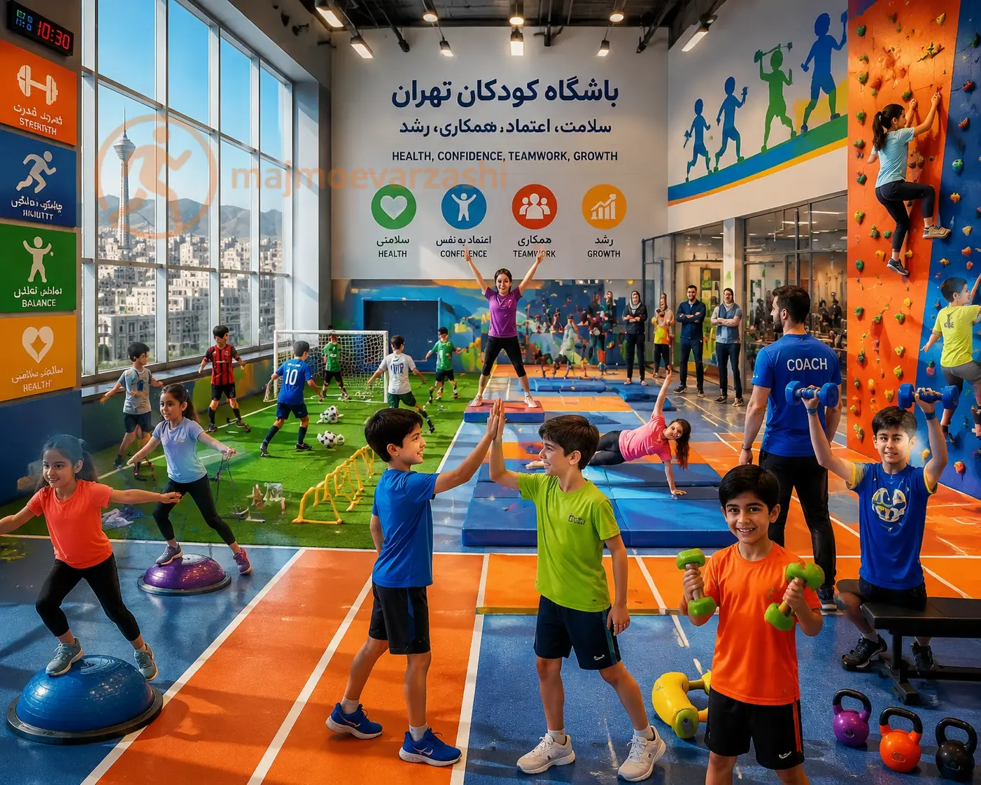 مزایای حضور در بهترین باشگاه فیتنس در تهران (مخصوص کودکان)ُ مجموعه ورزشی